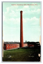 Amoskeag Mills Chimney Manchester New Hampshire NH UNP DB Postcard W13 - £3.07 GBP