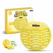 Rhino Products Urinal Screens Deodorizer - 15 Pack - Anti-Splash Urinal ... - £36.42 GBP