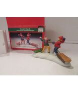 LEMAX 23050 SNOWBALL FIGHT 1992 FIGURINE BOXED 2.25 X 4&quot; Vintage  L134 - $5.65