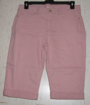 New Womens Rafaella Weekend Five Pocket Pretty Pink Denim Skimmer Size 14 - £25.80 GBP