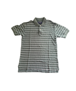 American Eagle outfitters Xs Green striped short sleeve polo shirt - £7.09 GBP