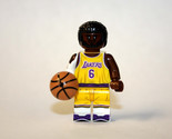 Building Block Lebron James Lakers #6 Basketball Player Minifigure Custom - $6.00