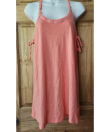 Lagaci Mini Beach Cover-Up Size Large Orange Spaghetti Straps - $11.88