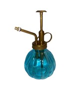 Gold Handled Blue Pump Glass Spraying Bottle Liquids/Parfum (SHIPS IN 24... - $40.12 CAD