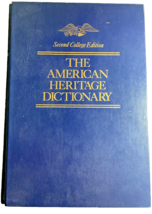 The American Heritage Dictionary-Second College Edition-Thumb Indexed-1985 - £2.72 GBP