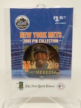 New York Mets Felix Heredia #49 Pin from NY TIMES 2005 Pin Collection New! - £2.75 GBP