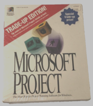 $50 Microsoft Project Version 4.0 Disks 3.5 Trade-Up Vintage 90s Softwar... - $49.44