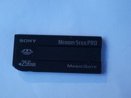 Genuine Sony 256 MB Memory Stick Pro Duo Memory Card MSX-256S Made In Japan - £11.67 GBP