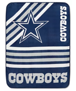 Dallas Cowboy NFL fleece throw 60” x 80” Large blanket navy white star f... - $658.44 MXN
