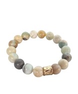 Amazonite Multicolored Beaded Healing Stretch Bracelet Womens Costume Je... - $14.89