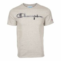 Champion Men&#39;s Life Heritage Tee Vintage Logo Applique Oxford Grey-Size Small - £16.39 GBP