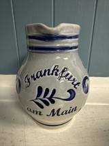 Vintage Salt Glazed 6” Milk Cream Pitcher Frankfurt Am Main Blue Stonewa... - €25,12 EUR