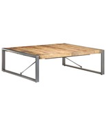 Coffee Table 120x120x40 cm Rough Mango Wood - £178.13 GBP
