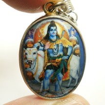 LORD SHIVA MAHADEV OM NONTHI PENDANT BLESS 1980s MAHADEVA GOD SIVA HINDU... - $29.52