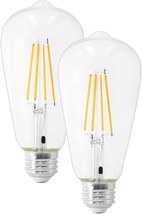  LED Edison Light Bulb 60 Watt Equivalent 800 Lumens 2700K Warm - £23.55 GBP