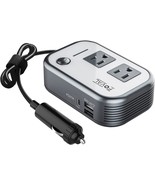 Dc 12V To Ac 110V Car Inverter With [27W Pd Usb-C] And Dual Usb Ports, 2... - $51.89 CAD