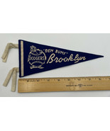Brooklyn Dodgers DEM BUMS Logo Mini Size Baseball Pennant Vintage - £149.38 GBP
