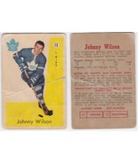 1959/60 Parkhurst Johnny Wilson Card #13 Toronto Maple Leafs - $7.46