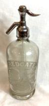 Antique Redgate Nottingham Soda Siphon Bottle 12&quot; England - £37.09 GBP