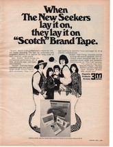  The New Seekers 3M Scotch Audio Tape Vintage Print Ad August 1971  - £2.60 GBP