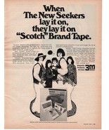  The New Seekers 3M Scotch Audio Tape Vintage Print Ad August 1971  - £2.58 GBP
