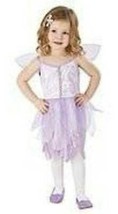 Girls Fairy Purple Flower Dress Attached Wings Toddler Halloween Costume-sz 4/6 - £9.55 GBP