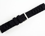 22mm Silicon Rubber watch band strap  Black strap fits Fossil watches cu... - £10.05 GBP