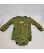 Carhartt 12M Green Long Sleeve One Piece Camping Baby Infant Olive Army ... - $16.64 CAD
