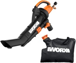 WORX WG509 12 Amp TRIVAC 3-in-1 Electric Leaf Blower with All Metal Mulching - £103.88 GBP