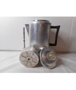Vintage Aluminum 8 Cup Coffee Pot Electric Plug-In Percolator Glass Knob... - £15.78 GBP
