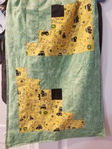 John Deere Baby Blankets Tabel Clothes Throws Set Of 2 Tractor 45&quot; x 18&quot; each - £20.14 GBP