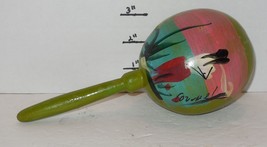Green maraca From Cozumel Musical Instrument - £19.33 GBP