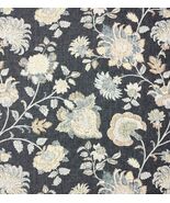 RICHLOOM BRONTE GRAPHITE GRAY JACOBEAN FLORAL MULTIUSE FABRIC BY THE YAR... - $16.82