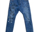 ONE TEASPOON Herren Mr Sanits Jeans Gewaschenes Blau Größe 32W - £58.08 GBP
