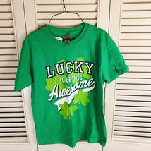 St. Patrick&#39;s Day &quot;Lucky to be this Awesome&quot; T-Shirt Size Woman’s Medium - £7.59 GBP