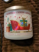 Bath &amp; Body Works Winter Candy Apple 3 wick candle 14.5oz - £15.77 GBP