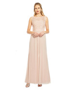 Adrianna Papell Sleeveless Tulle Gown With Sequin Scroll Embroidered Bod... - $188.80 CAD