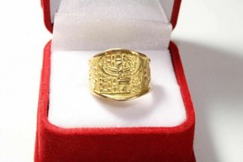 Joyería Egipcia Diosa Isis Anillo Oro Amarillo 18K Estampado Faraónico 4.3 Gr - £445.68 GBP