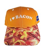 I LOVE BACON Virbac Baseball Cap Trucker Hat Strapback Adjustable Orange... - $45.77 CAD