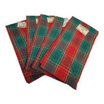 Better Home Kitchen Classics Red and Green Plaid Napkins - Set of 4 + 1 ... - $19.62