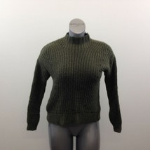 American Eagle Sweater Women’s Small Green Ribbed Nylon Acrylic Blend   - $150.53 MXN