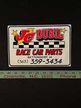 Auto Racing Vintage Vinyl Racing Decals &quot;JC Dubil Race Bettendorf &quot; 1990s - £3.08 GBP