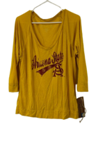 Original Retro Brand Women&#39;s Arizona State Sun Devils V-Neck Shirt, Yell... - $432.59 MXN