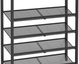 Vasagle Freestanding Industrial Shoe Rack With Steel Frame And Wood, Ulb... - £57.40 GBP