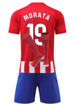 Soccer Uniform 9 The Colchoneros Jersey suit Men Kids 2324 Alvaro Morata Shirt - £39.24 GBP