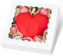 20 PCS Pie Boxes, 10 X 10 X 2.5 Inches Bakery Boxes with Window, Auto-P - $64.94 CAD