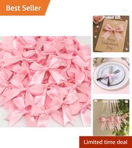 Versatile 50pcs Pink Gift Bows - Ideal for Baby Showers, Weddings, and H... - $17.77