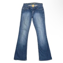 Vintage Delia’s Y2K 90s Boot Cut Bootcut Women Size 0 Blue Denim Jeans - £31.92 GBP