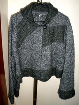 Nwt Beautiful Women&#39;s Coal Prana Danika Soft Sweater Knit Cape Sz Large - £69.98 GBP