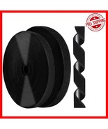 82 Feet of Black Self-Adhesive Hook and Loop Tape - Perfect for Home &amp; O... - $42.68 CAD